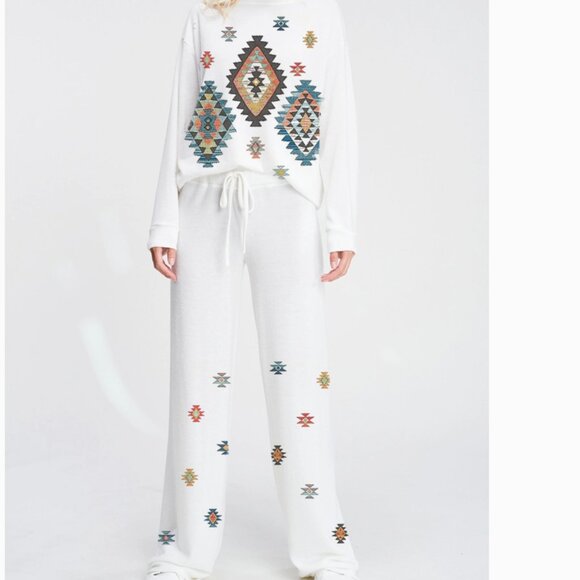 Phil Love Other - PHIL LOVE Aztec Print 2 Piece Loungewear Set